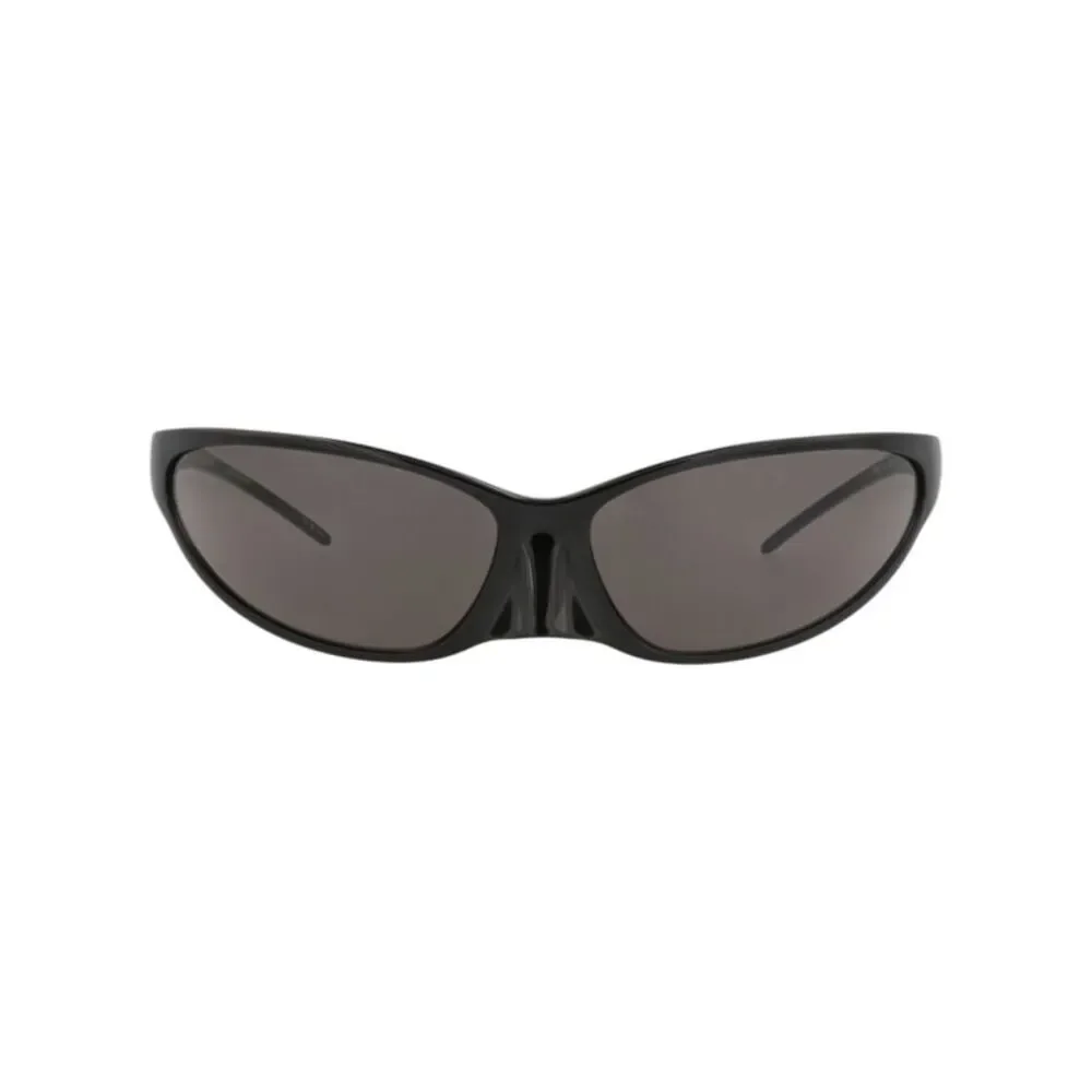 Balenciaga Shield-Frame Alluminum Sunglasses Black Unisex-Adult